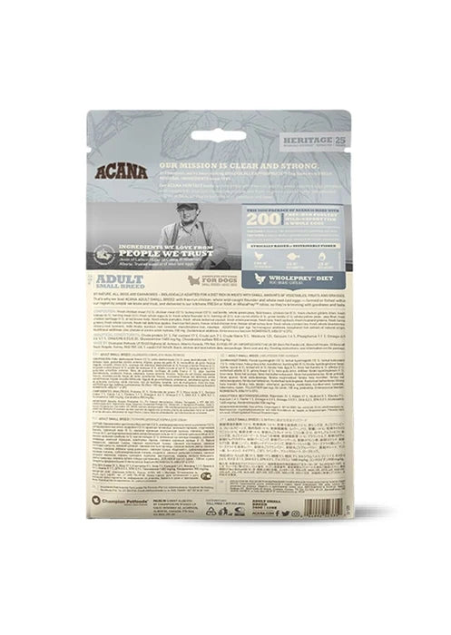 Acana Adult Small Breed Dog Dry Food