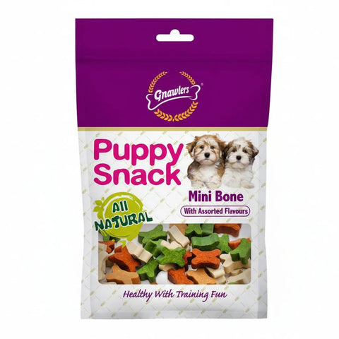 Gnawlers Puppy Snack Mini Cut Bone Dog Treat