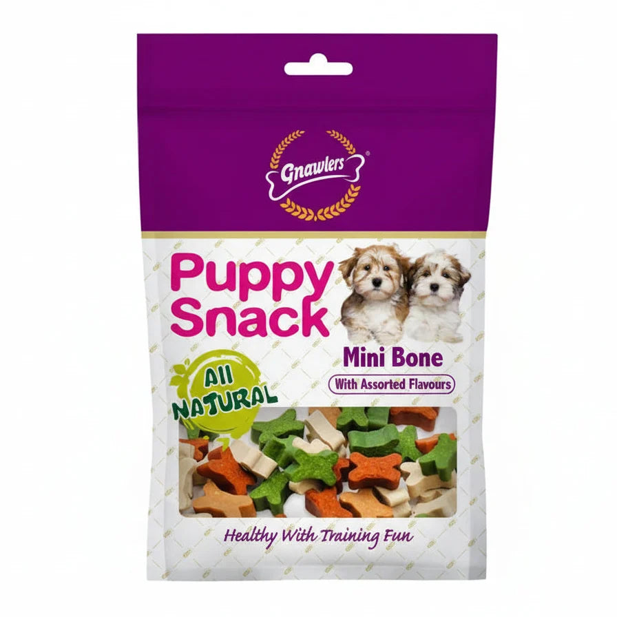Gnawlers Puppy Snack Mini Cut Bone Dog Treat