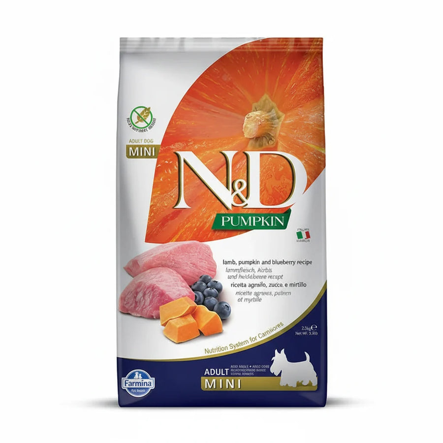 N&D Pumpkin Lamb and Blueberry Mini Adult Dog Dry Food