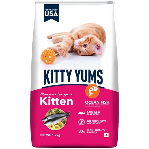 Kitty Yums Ocean Fish 1-12 Months Kitten Dry Food