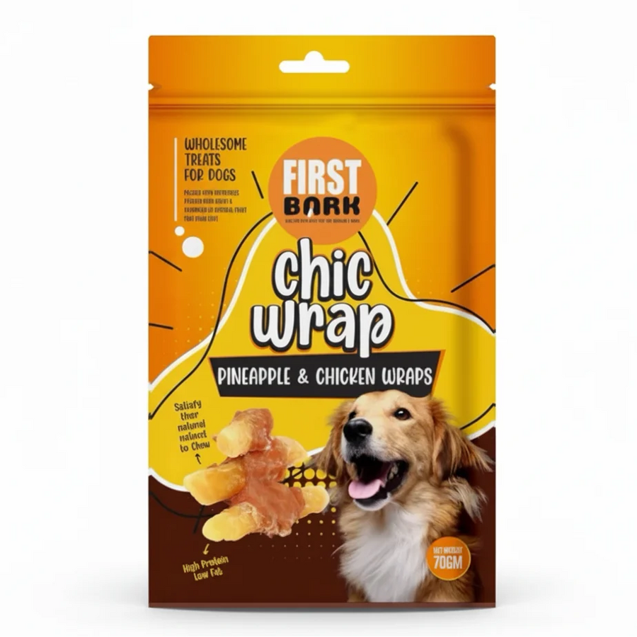First Bark Chip Twined By Chicken Dog Treat