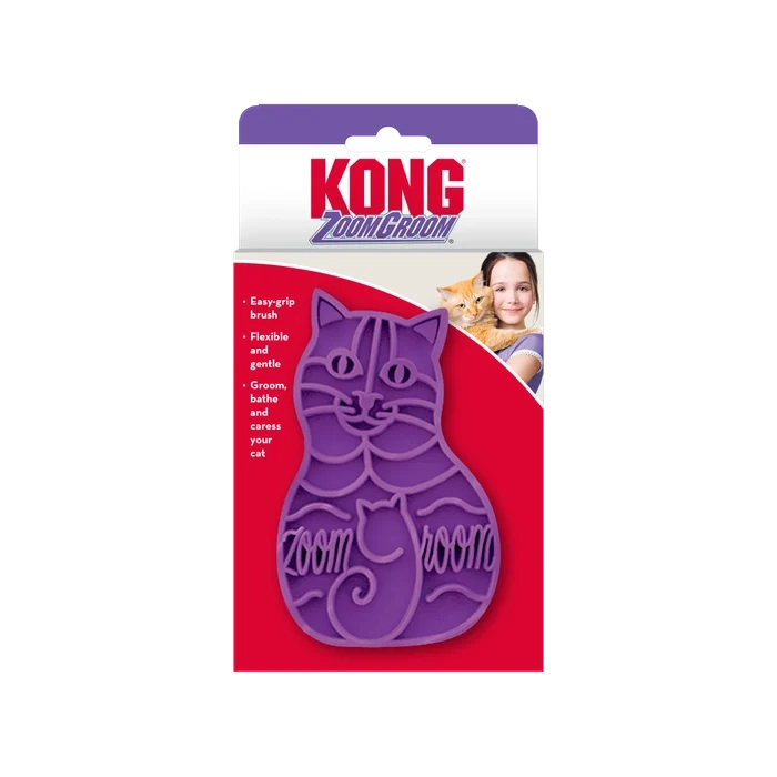 Kong Zoom Groom Bathing Brush for Cats