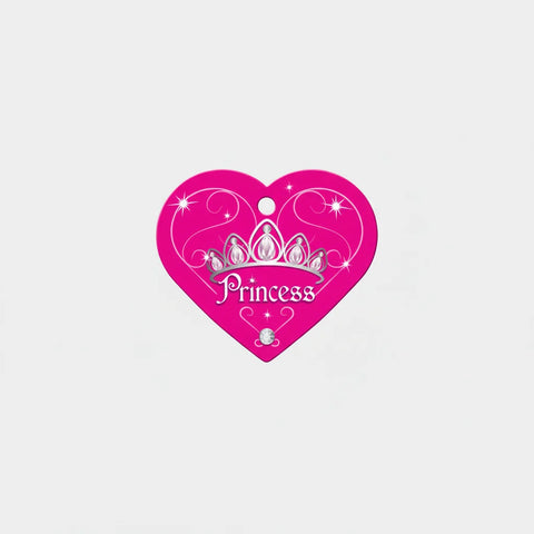 Quick Tag Heart Princess Shape Name Tag