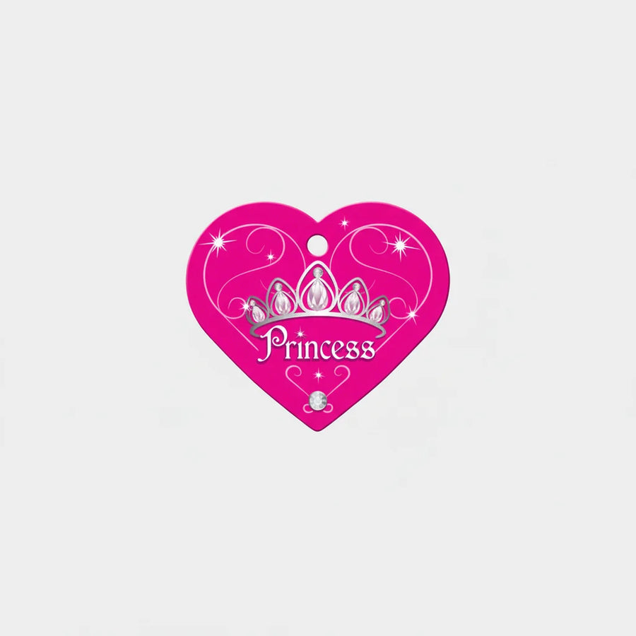 Quick Tag Heart Princess Shape Name Tag