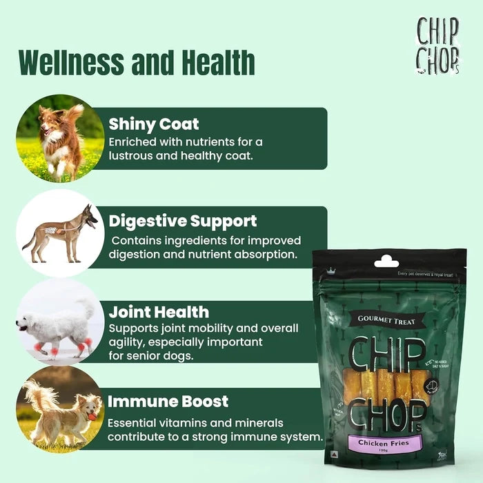 Chip Chops Chicken Fries Dog Treat
