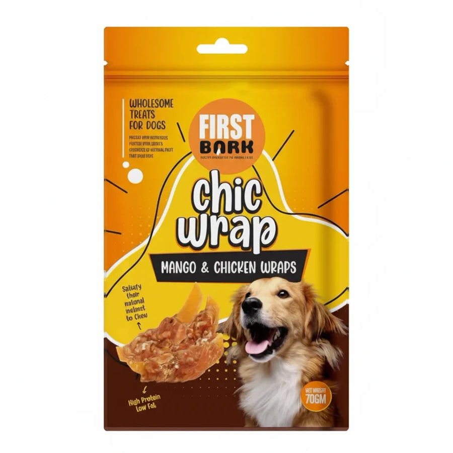 First Bark Chip Twined By Chicken Dog Treat