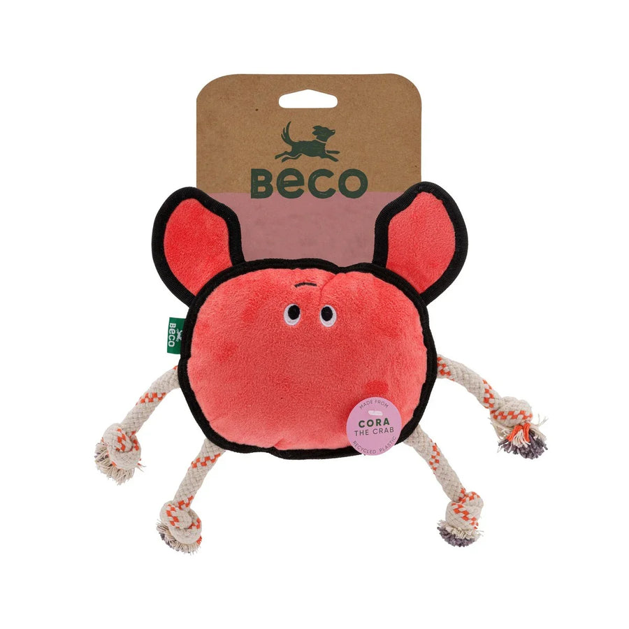 Beco Crab Dual Material Dog Toy
