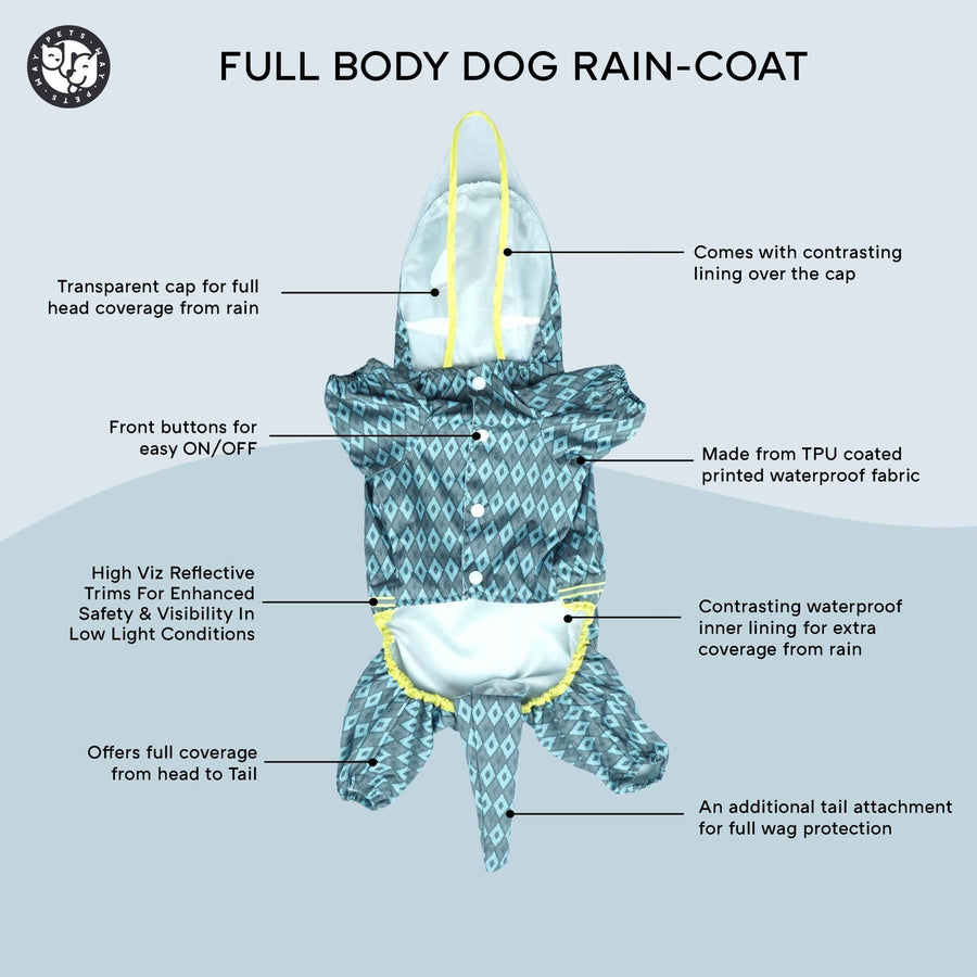 Pets Way Furcast Boho Raincoat for Dogs