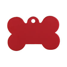 Kennel Aluminium Bone Shape Name Tag