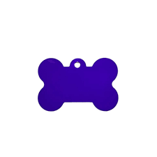 Kennel Aluminium Bone Shape Name Tag