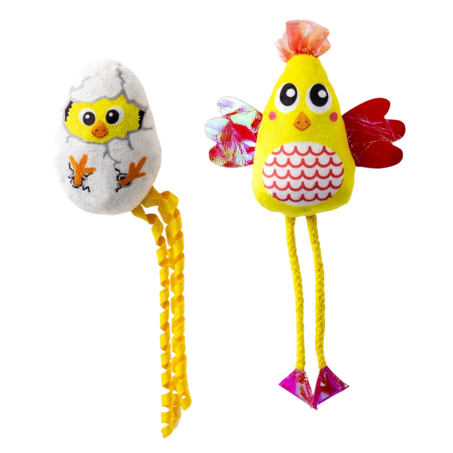 Kong Scrattles Chicken 2 Pack Cat Toy