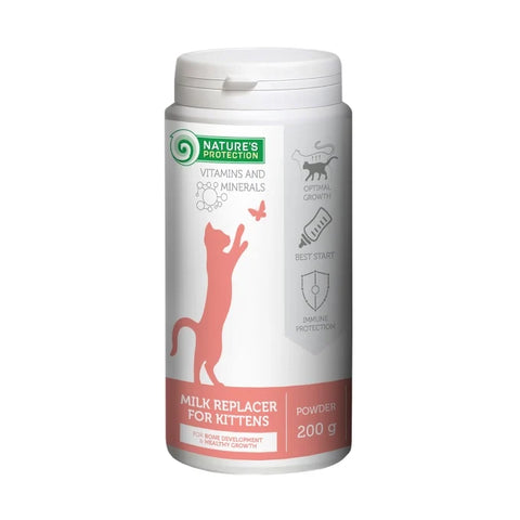 Nature's Protection Kitty Milk Replacer for Kittens for Bone Development & Healthy Growth
