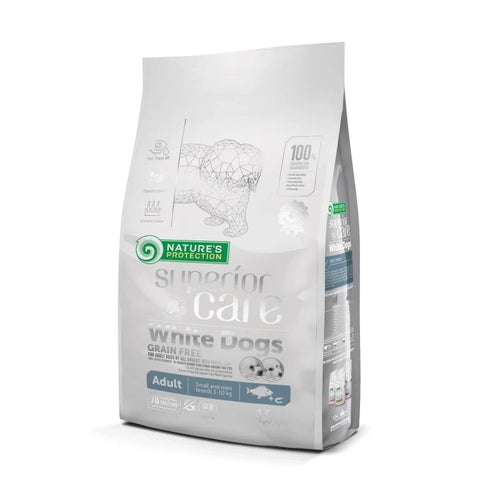 Nature's Protection Superior Care White Dogs Grain Free White Fish Adult Small and Mini Breeds Dog Dry Food
