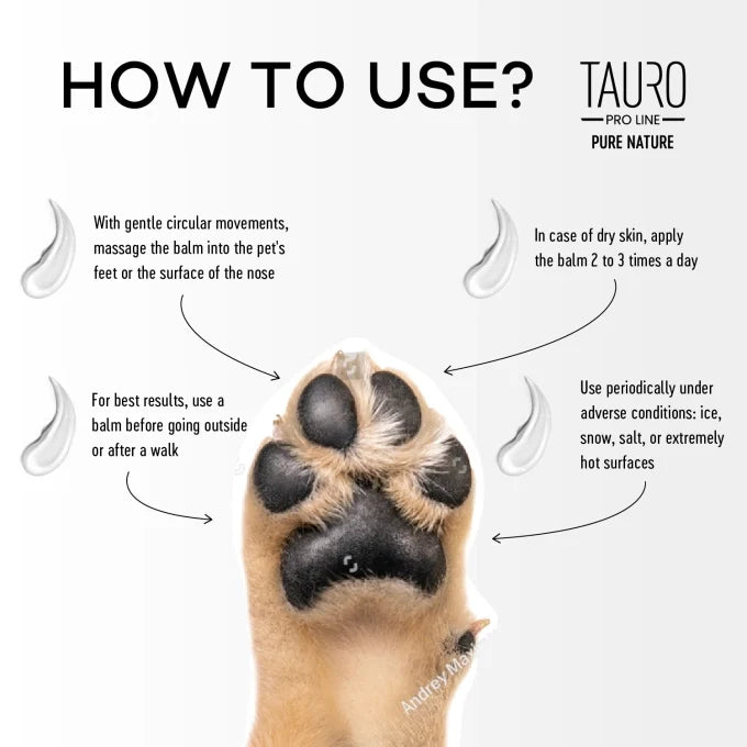 Tauro Pro Line Pure Nature Nose&Paw Balm Hydrates & moisturizing paw pad and nose balm for dogs and cats