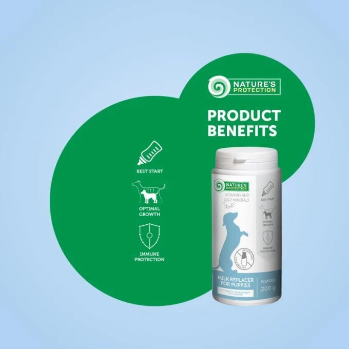 Nature's Protection Puppy Milk Replacer for Puppies for Bone Development & Growth