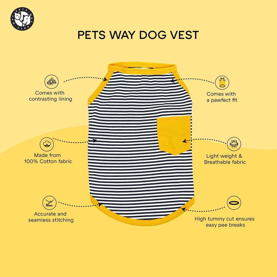 Pets Way Zebra Fetch Vest for Dogs