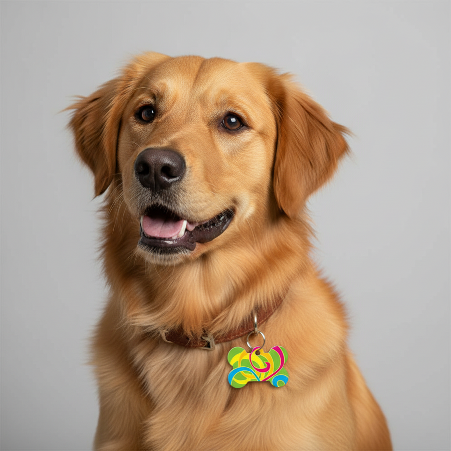 Quick Tag -Dog Name Tag Bone Large